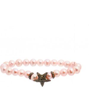 Lancaster Jla-Br-Star-3-Pu Ladies Bracelet - White