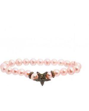Lancaster Jla-Br-Star-3-Pu Ladies Bracelet - White