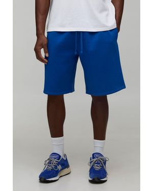 BoohooMAN Basic Baggy Fit Jersey Short - Blue