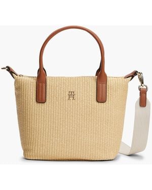 Tommy Hilfiger Popette Mini Tote Bag - Natural