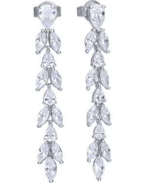 Diamonfire 6220211082 Ladies Earrings Sterling - White