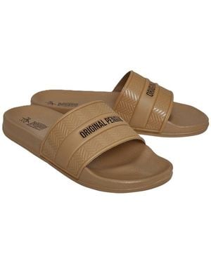 Original Penguin Paradise Sand Slides - Brown