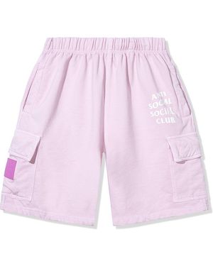ANTI SOCIAL SOCIAL CLUB Anti Social Club Assc Mind Games Sweatshorts - Purple