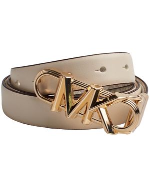 Michael Kors 558879 Dunne Omkeerbare Riem Van Leer Voor - Bruin