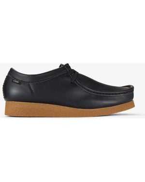 Clarks Walla Evo Ii Leather Shoes - Blue
