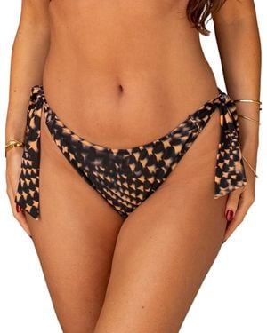 Pour Moi Portofino High Leg Tie Side Bikini Brief - Brown