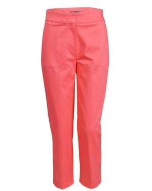 Secret Label Cropped Smart Trousers - Red
