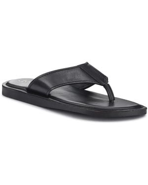 Jones Bootmaker Weybridge Leather Toe-Post Sandals - Black