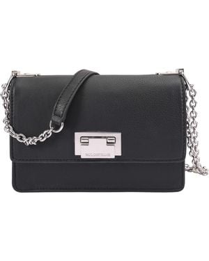 Paul Costelloe Amiera Leather Cross Body Bag - Black