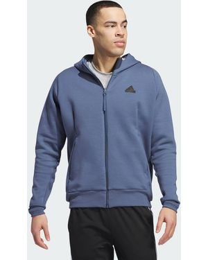 adidas Z.N.E. Premium Full-Zip Hooded Track Jacket - Blue