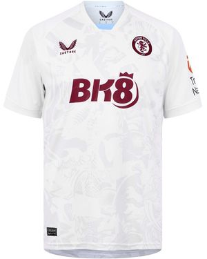 Castore Aston Villa Away Shirt 2023 2024 Adults - White