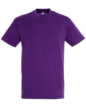 Sol's Regent Short Sleeve T-Shirt (Dark) Cotton - Purple