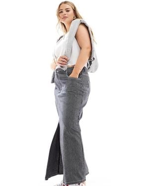 ONLY Lightweight Denim Midi Skirt - Blue