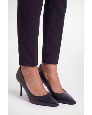Wallis Amara Faux Leather High Stiletto Court Shoes - Blue