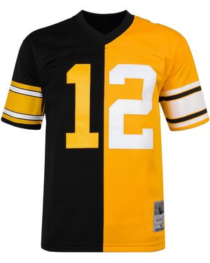 Mitchell & Ness Nfl Pittsburgh Steelers 12 Bradshaw Split Legacy Jersey - Black