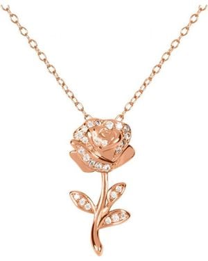 Disney C902725Tzwl-P-Ph Beauty And The Beast Necklace - White
