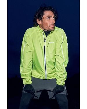 Mountain Warehouse 'Force' Running Jacket Reflective Water Resistant Sports Coat - Blue