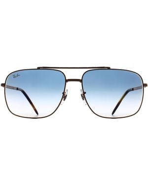 Ray-Ban Rectangle Rose Gradient Rb3796 Metal - Blue