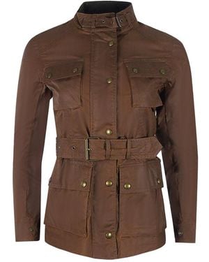 Belstaff Trialmaster Light Motorcycle Jacket Cotton - Brown