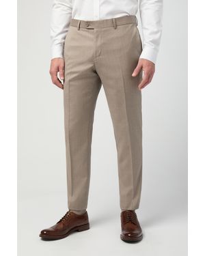 Alexandre Silver Label Italian Stone Twill Tail Trs - Natural