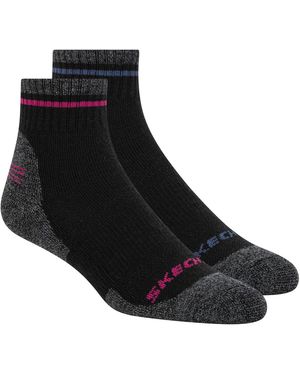 Skechers 2 Pack Of Trail Crew Socks - Black