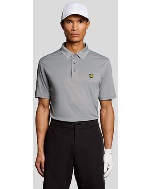 Lyle & Scott Contrast Collar Polo Shirt - Grey