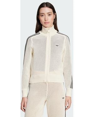 adidas Originals Premium Crochet Track Top - Natural