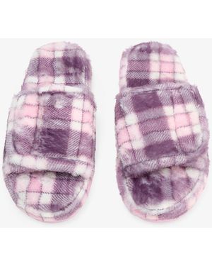 Penti Chequered Slipper Socks - Pink