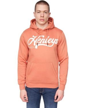 Henleys Scripthen Hoodie (Brick) - Orange