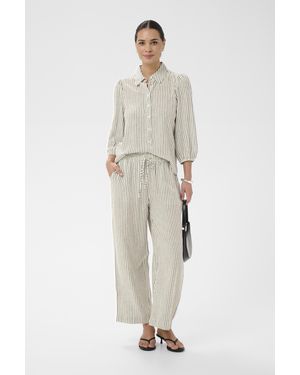 Kaffe Casual Broek Kamilia Casual Broek Loose Fit - Wit