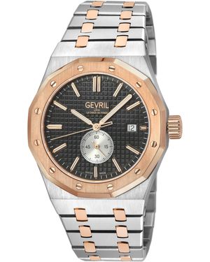 Gevril 49410B Gotham Swiss Automatic Watch - Grey