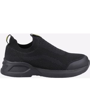 Amblers Safety 609 Leather Trainers - Black