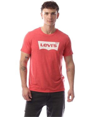 Levi's Regular Fit Graphic Crew Neck T-Shirt - Red