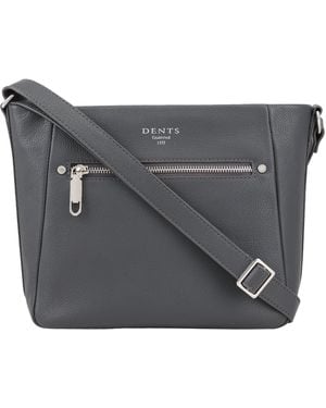 Dents Chester Leather Handbag - Grey