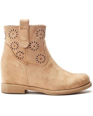 b.soleful Galadriel Boots Faux Leather - Natural