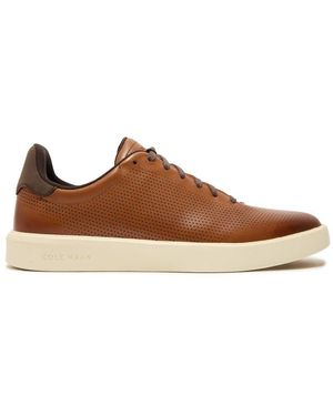 Cole Haan Grand Cross Court Daily Laser Trainers - Brown