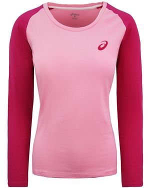 Asics Essentials Colourblock Top Cotton - Pink