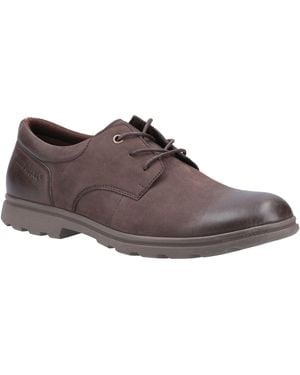 Hush Puppies Trevor Leather Derby Shoes - Brown