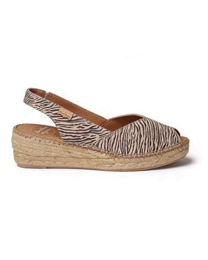 Toni Pons Bernia-P Wedge Sandals Zebra - Brown