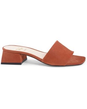 Versace 19.69 Abbigliamento Sportivo 19V69 Sandal Neper Calf Ruggine Leather - Red