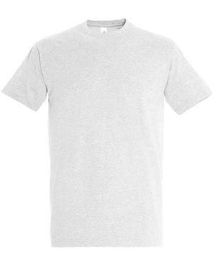 Sol's Adult Imperial Heavy T-Shirt (Ash) - White