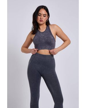 Urban Bliss Acid Padded Sports Bra - Blue