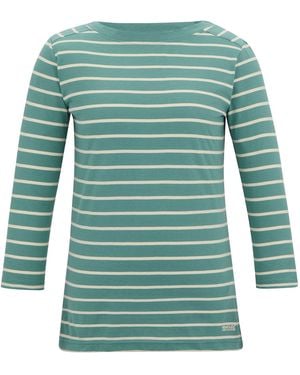 Regatta Ladies Baylette Ii Striped T-Shirt (Ivy Moss/Light Vanilla) - Green