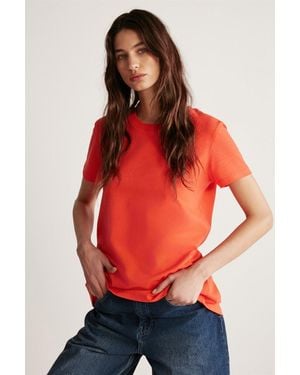 Grimelange Crew Neck Short Sleeve T-Shirt - Red