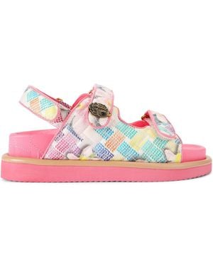 Kurt Geiger Canvas Orson Sandals - Pink