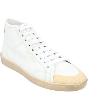 Saint Laurent Court Classic Sl-39 Mid 'Off- Canvas - White