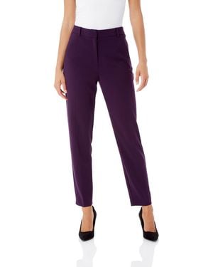 Roman Straight Leg Stretch Trouser - Purple