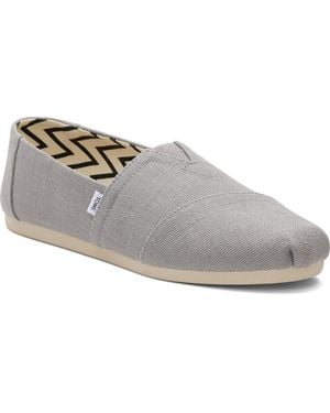 TOMS Alpargata Classic Katoenen Drizzle Grijze Espadrilles - Grijs