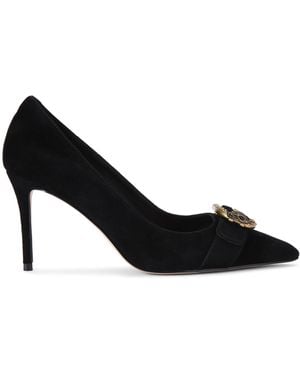 Kurt Geiger Suede Kgl Mayfair Court Sm Egl Heels - Black