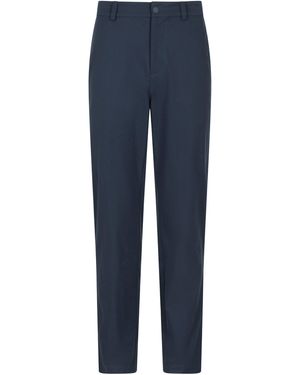 Mountain Warehouse 'Nature' Chino Trousers Sun Protection Water Resistant Stretchy Trousers - Blue